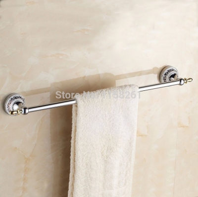 blue&white porcelain ceramic chrome(60cm)single towel bar,towel holder,towel rack,bathroom accessories st-3691