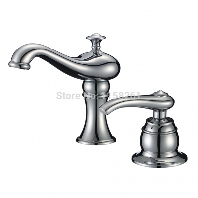 chrome finish 2 pcs tap,modern waterfall bathroom basin sink bathtub mixer faucet yb-202-a