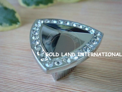 d35xh25mm zinc alloy crystal glass kitchen cabinet knobs