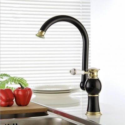 grilled black pearl brass single hole bathroom faucet basin faucets and cold water mixer tap+2 pcs hoses jr-923h