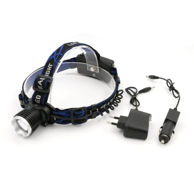 xml t6 led 2300lm 3 modes waterproof rechargeable led headlight adjustable zoom camping head lamp hunting spotlight