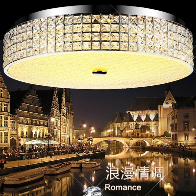 2016 round lustre de cristal acrylic led ceiling light modern fashion stepless dimming ceiling light