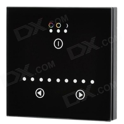 3 button glass touch panel rgb led dimmer controller 12v-24v
