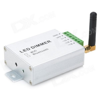 3a bluetooth 4.0 rgb led dimmer controller wifi + antenna for mobile phone (12v~24v)