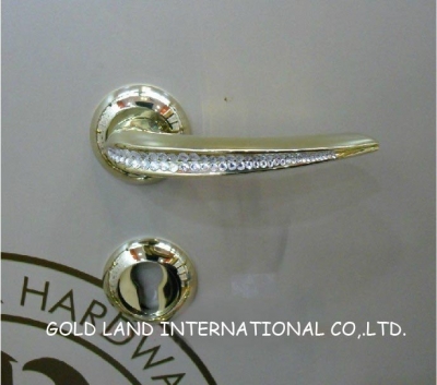 72mm 2pcs handles with lock body+keys crystal glass european-style deluxe exterior door lock/of handle door locks [home-gt-store-home-gt-products-gt-door-handles-and-locks-1363]