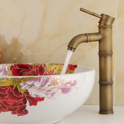 bamboo antique brass bathroom faucet kitchen basin sink mixer tap water tap bathroom sink faucet basin tapzly-6658