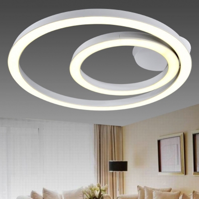 dimming lamps led,double rings led ceiling lights,living room / bedroom / aisle, 62w 60x30cm, high power ceiling lamps [modern-style-5502]