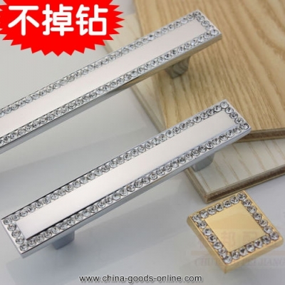 furniture handles with crystals/door handles for kitchen cabinets