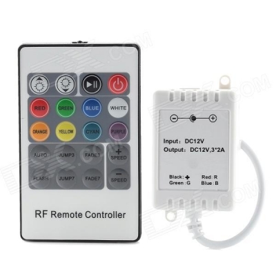 mini 15a rf remote controler rgb led controller for rgb strip module (dc 12v)