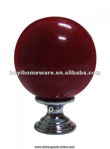 new red colored ceramic knob bulb shape cabinet knobs kitchen knobs round knobs whole and retail 100pcs/lot pd06