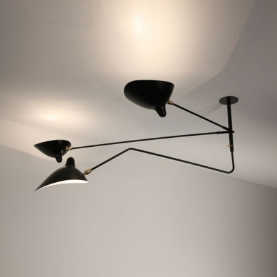 retro loft industrial style spider lighting 3/6 heads serge mouille design duckbill lights