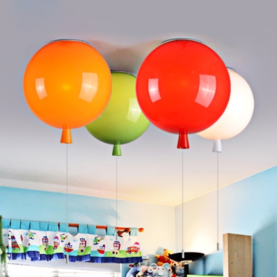 romantic multicolour balloon ceiling lights modern brief children bedroom wall and ceiling install ceiling lamps