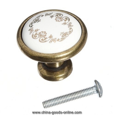 round door knobs cabinet drawer cupboard locker kitchen pull ceramic handle antique bronze ceramic knob wardrobe handle pull