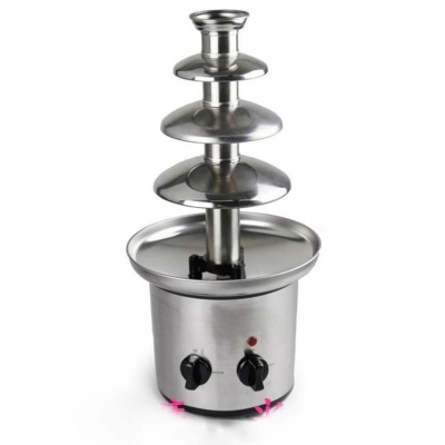 stainless steel electric 4-tier chocolate fountain