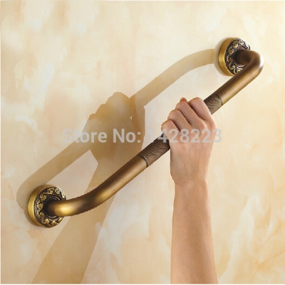 wall mounted solid brass shower room anti-slip handrail handle bathroom safety grab bar