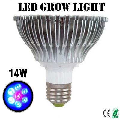 14w led grow light, red(620~630nm) & blue(450~465nm) full spectrum, suitable for succulent plants, grow tent & hydroponic garden