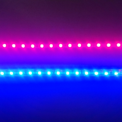 (1m red + 1m blue) led grow light strip 28.8w/lot 220v, for seedlings flowers vegetables plants to growth in grow tent