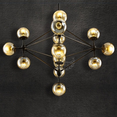 2015 creative dna molecule design plated pendant light modern simple led modo magic beans pendant light with 3w led bulb
