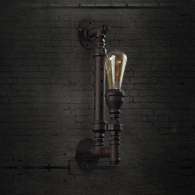 2015 creative european rust color water pipe wall lamps american country industrial iron wall lamps for corridor