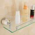 bathroom shelf bathroom accessories solid brass chrome finish with tempered glass,single glass shelf 5513