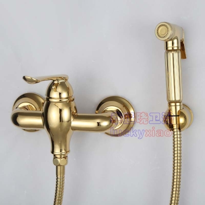 brand new and cold water golden wall bidet shower
