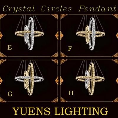 chandelier lustre led ring lights fixture decorations ysl-345f