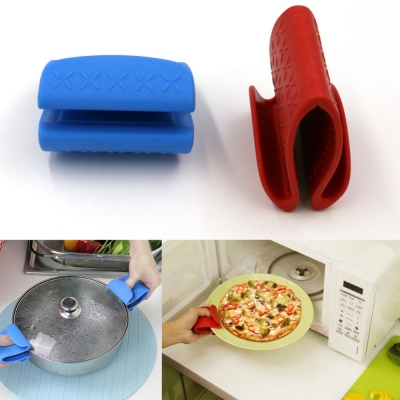 creative microwave ovens silicone insulation clip heat-resistant plate dishes bowl anti- clip for homewife cooking tools