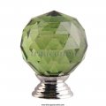 modern furniture handles green crystal sphere ball cabinet drawer knobs