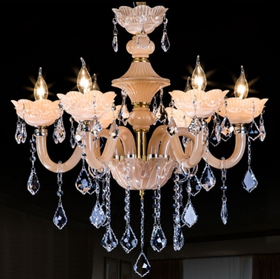 modern k9 crystal chandelier living room dining room lustres de cristal decoration lights chandeliers home lighting indoor lamp [glass-chandelier-7622]