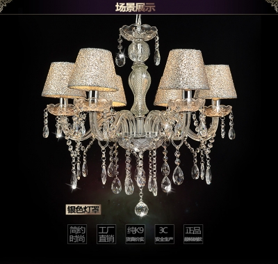 noble luxurious export k9 clear crystal chandelier 6 /8 arms class a k9 lustres de cristal chandeliers