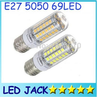 x5 new arrival smd 5050 15w e27 led corn bulb lamp, 69led 5050, warm white / white,e27 5050smd led lighting,