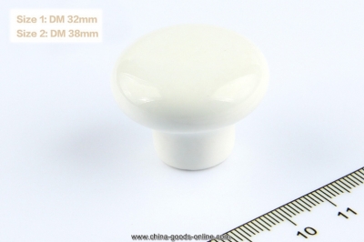 10pcs/pack round-32mm sinicism solid white ceramics chest drawer cabinet door ball handles knobs