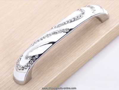 10pcs products designer's collection clear crystal for drawer handle and furniture handle (c.c. 96mm,length:110mm)