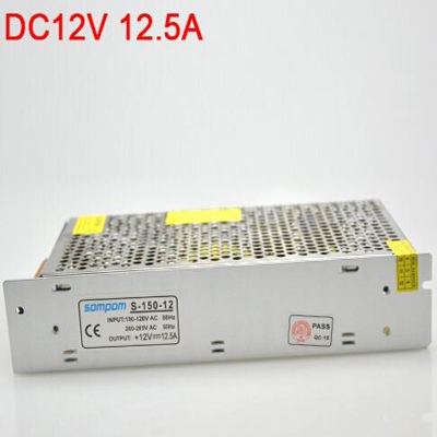 150w 12v 12.5a ac/dc power supply charger led transformer adapter for 5050 3528 led rgb strip light