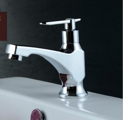 2014 new arrival handle faucet, chromed brass water tap