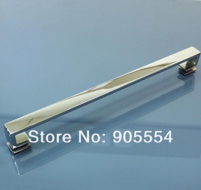 450mm chrome color 2pcs/lot 304 stainless steel bathroom glass door handle