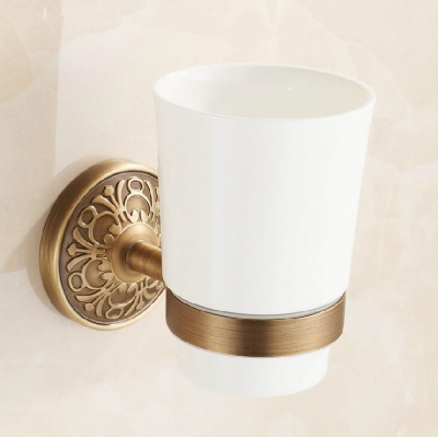 antique porcelain wall mounted bathroom accessories single cup holders cup & tumbler holders ha-32f