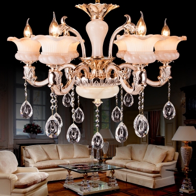 crystal chandelier lamparas de cristal lamp modern dining room chandliers lighting fixture hanging lustres suspension luminaire