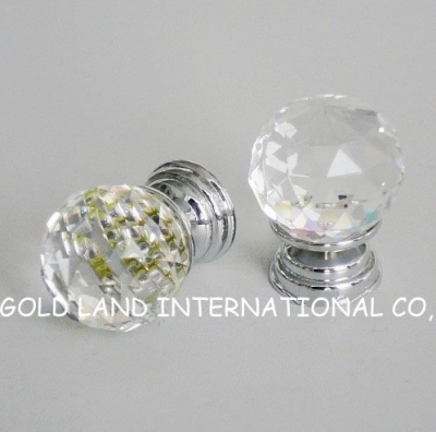 d30mmxh40mm crystal glass furniture knob/drawer knob