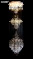 long size large crystal ceiling light fixture crystal light stair light lustre lamp for stair case and foyer / hallway md1016