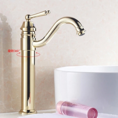 luxury new style bathroom basin sink faucet mixer tap golden color hand wash basin toilet 6633k