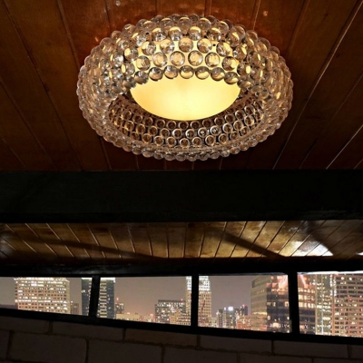 modern acrylic beads foscarini caboche ceiling lights acrylic ball lamp shades clear golden ceiling lamp for living room
