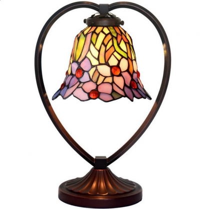 table lamps american country bedroom bedside lamp stained glass lampshade decorative light,yslc-33,