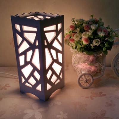 through-carved table lamps ac 85v - 265v 5w warm white the quartet ivory white abajur for bedroom living room study