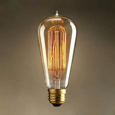 vintage edison bulb st64 waterdrop ac 110v/220v e27 vintage edison bulb incandescent lamp decor whole