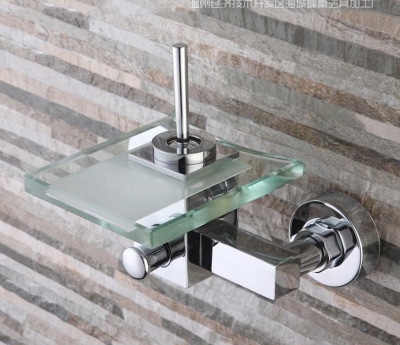 wall mounted waterfalll glass bathtub faucet, shower faucet
