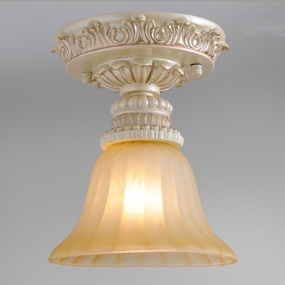 2015 european vintage frosted glass ceiling light painting resin ceiling light for corridor / porch model 81012