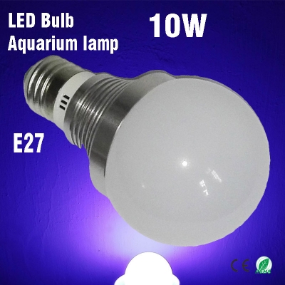 5*2w led bulb 3blue & 2white e27 aquarium lamp, fish tank illumination and aquatic plants grow lights
