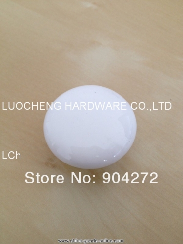 50 pcs/lot 38mm pearl white ceramic knob ceramic handles cabinet knob door knobs zinc knobs