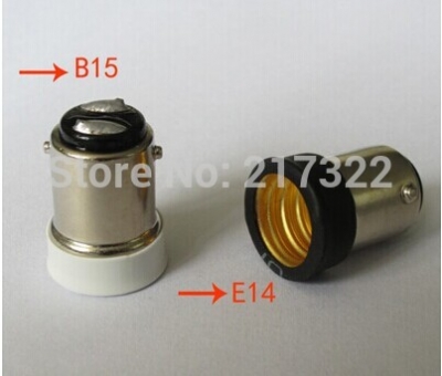 500pcs,ba15d to e14 adapter conversion socket material fireproof material ba15d to e14 socket adapter lamp holder